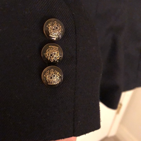 Adorable Black Pea Coat Style Blazer - Picture 10 of 17